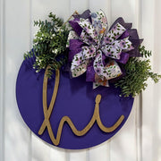 Purple Hi Door Hanger