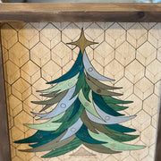 Inlaid Wood Christmas Tree