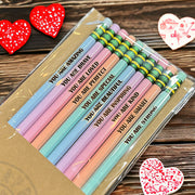 Pastel Valentine's Pencils