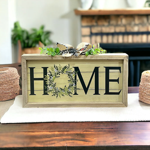 Home Wreath Sign