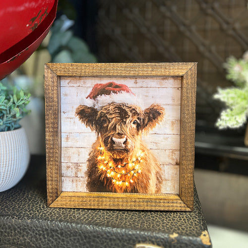 Farm Animal Christmas Sign