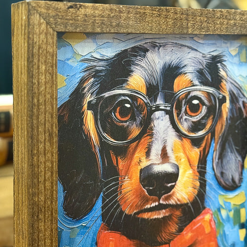 Dog in Glasses
