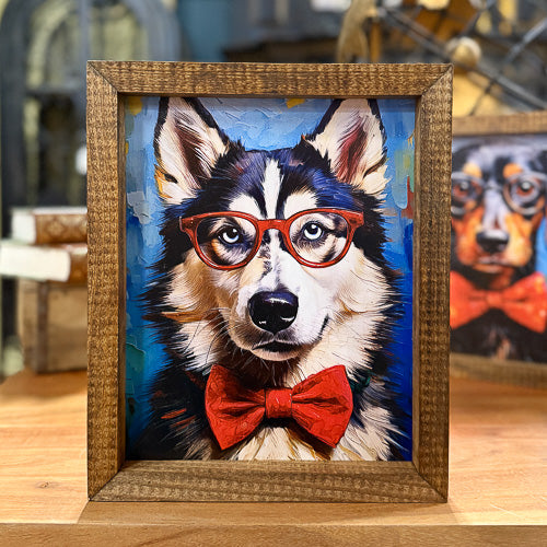 Dog in Glasses