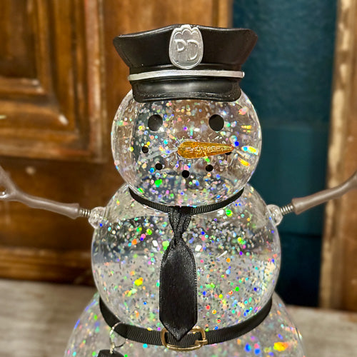 First Responder Snowman Snowglobe