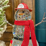 First Responder Snowman Snowglobe
