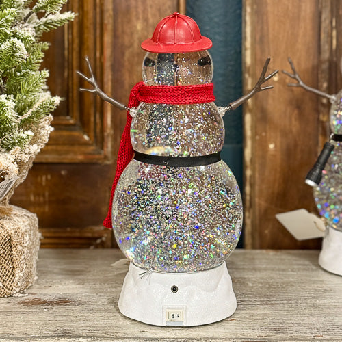 First Responder Snowman Snowglobe