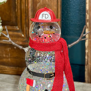First Responder Snowman Snowglobe