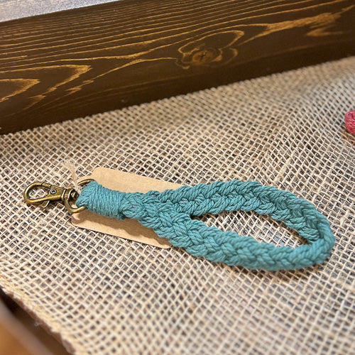 Braided Wristlet Keychain