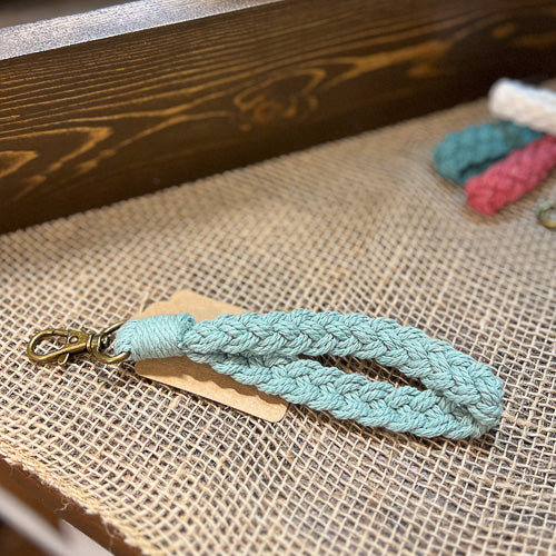 Braided Wristlet Keychain