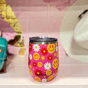 Floral Wine Tumbler