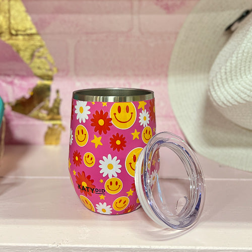 Floral Wine Tumbler