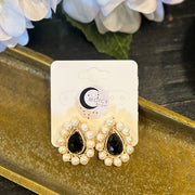 Pearl & Bead Motcy Stud Earring