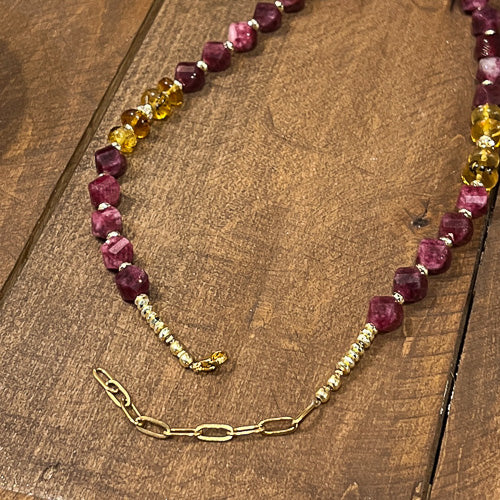 Gemstone Necklace & Earring Set