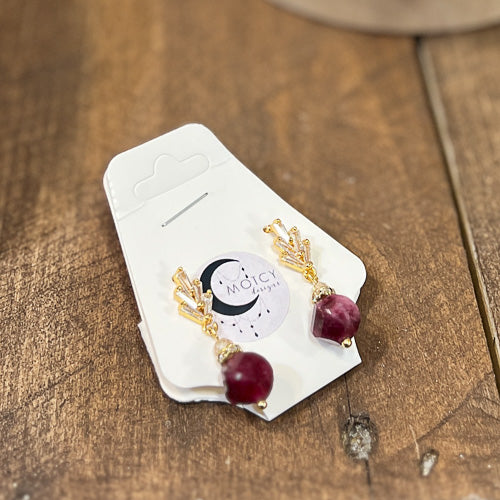 Gemstone Necklace & Earring Set