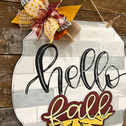 Interchangeable Hello Door Hanger