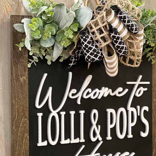Lolli & Pops House Door Hanger