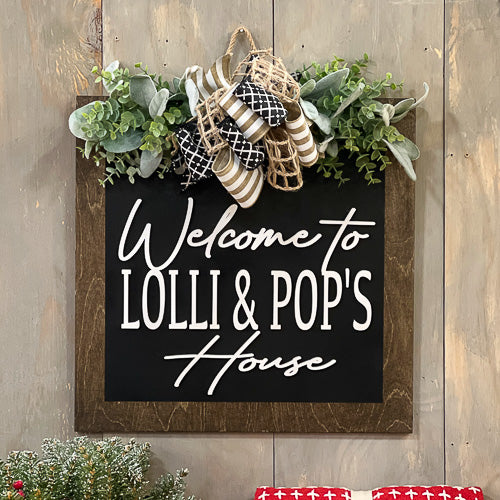 Lolli & Pops House Door Hanger