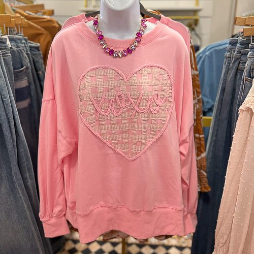 Pink XOXO Sweatshirt