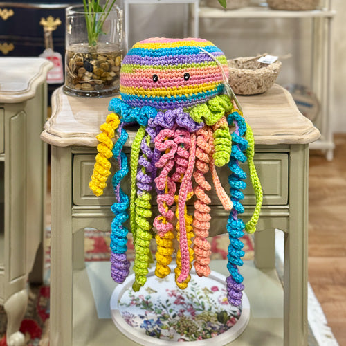 Crochet Rainbow Jellyfish