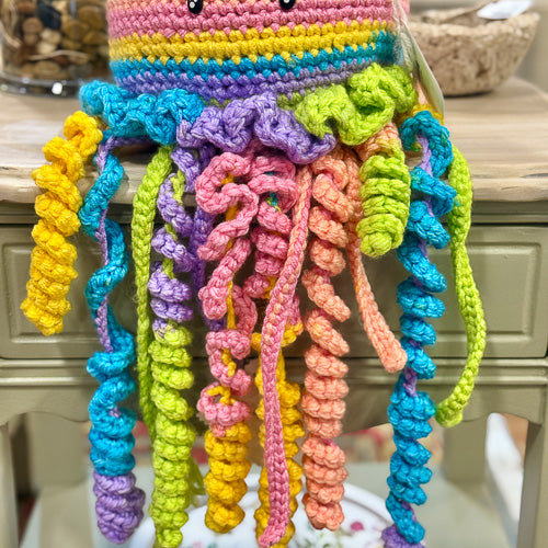 Crochet Rainbow Jellyfish