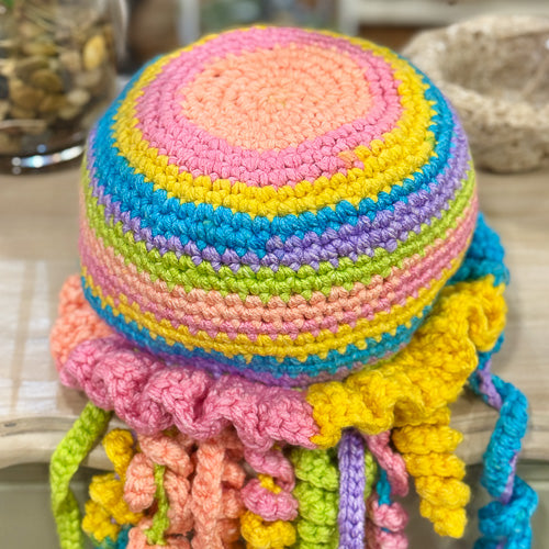 Crochet Rainbow Jellyfish