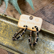 Multi-Stone Hoop Earrings