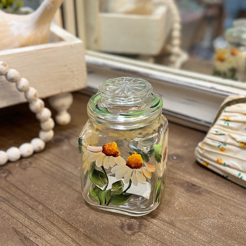 Painted Floral Jar