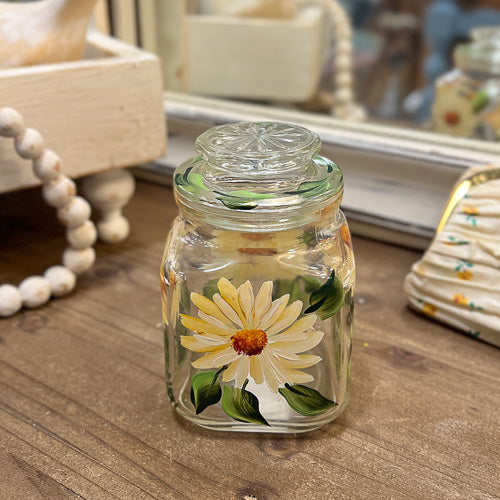 Painted Floral Jar