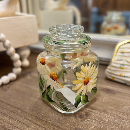 Painted Floral Jar