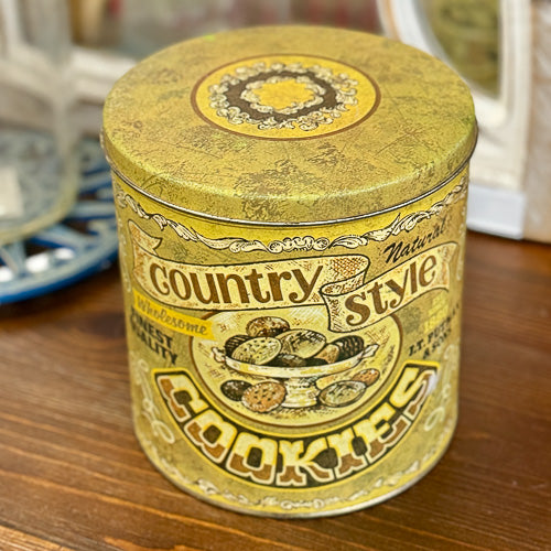 Vintage Metal Cookie Tin