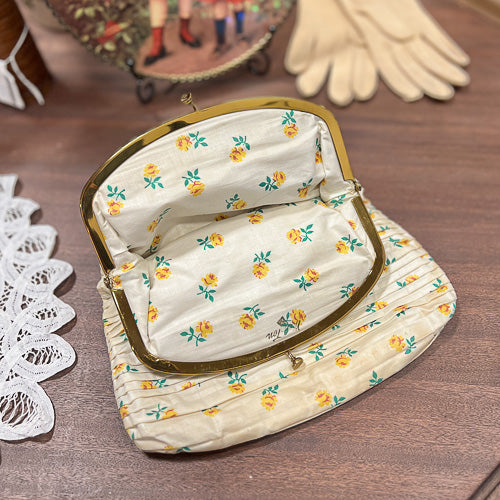 Vintage Fabric Floral Clutch