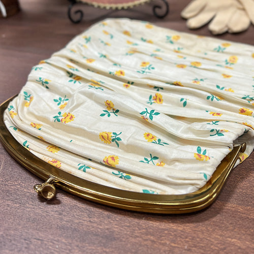 Vintage Fabric Floral Clutch