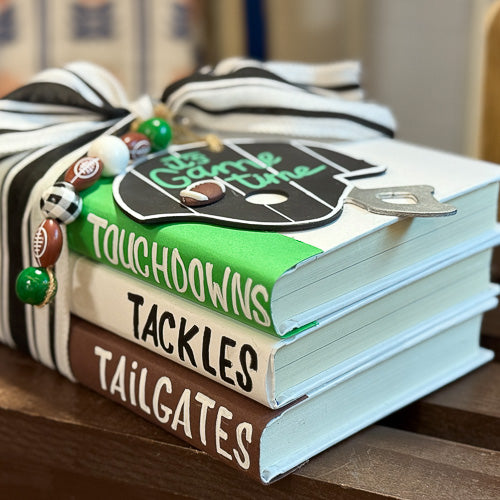Football Book Stack