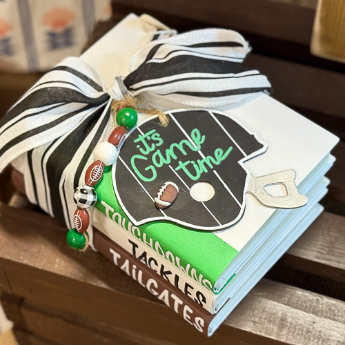 Football Book Stack