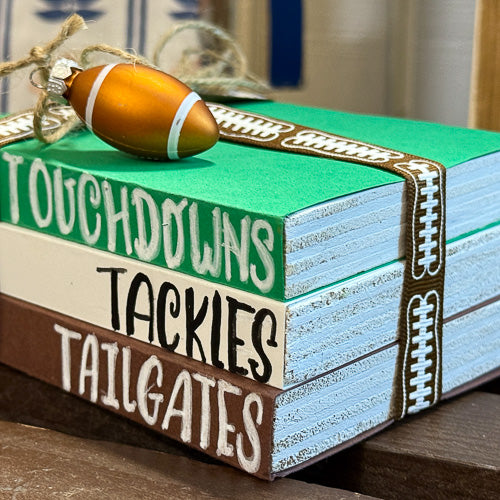Football Book Stack
