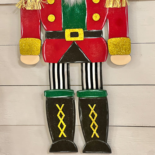 Red & Gold Nutcracker Door Hanger