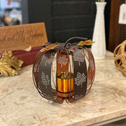 Metal Pumpkin Tealight Holder