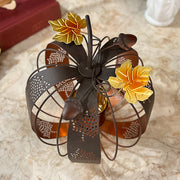 Metal Pumpkin Tealight Holder