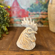 Rooster Head Sculpture