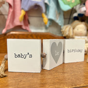 Baby's 1st Birthday Blocks