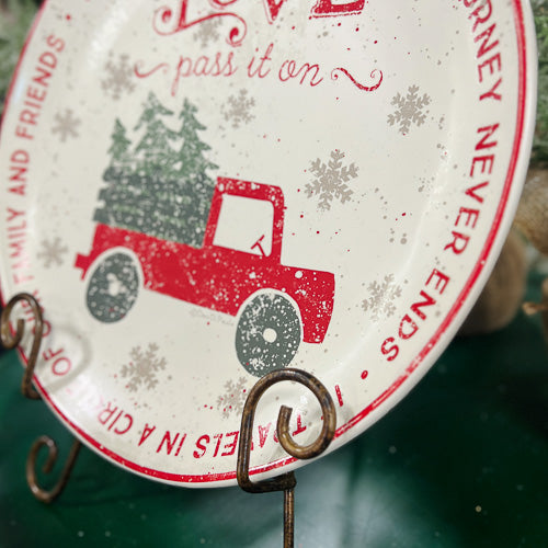 Love Pass It On Christmas Plate