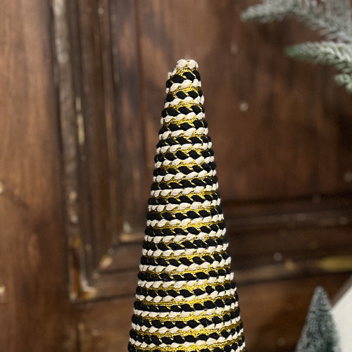 Black & Gold Cone Tree