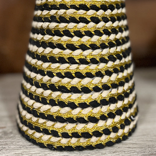 Black & Gold Cone Tree