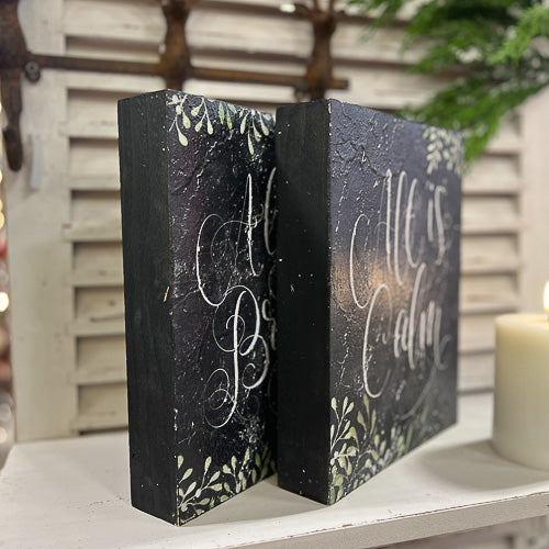 All is Calm, All is Bright Block Sign