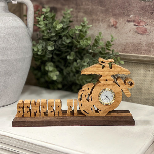 Semper Fi Desk Clock