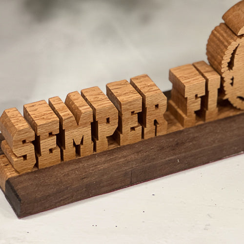 Semper Fi Desk Clock