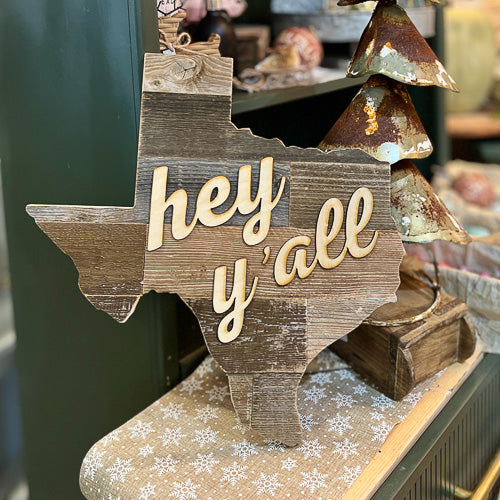 Hey Y'all Texas SIgn