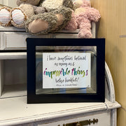 6 Impossible Things Framed Quote