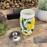Decoupaged Lemon Jar