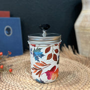 Fall Colors Decoupaged Jar